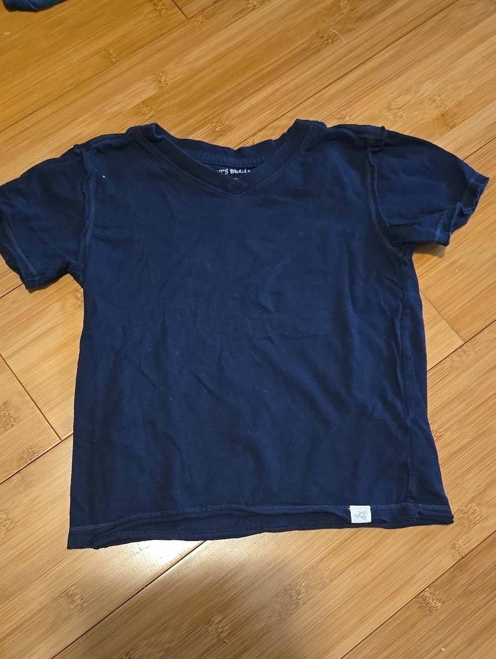 Burt's Bees Navy Short Sleeve Tee - 3T
